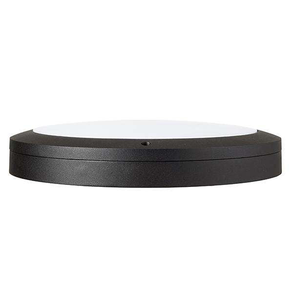 Armstrong Lighting:LUIK BLACK PLAIN BULKHEAD CASING IP65