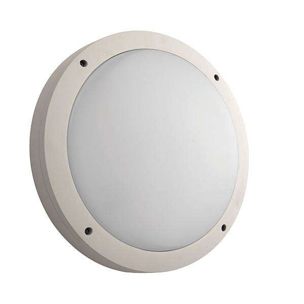 Armstrong Lighting:LUIK WHITE PLAIN BULKHEAD CASING IP65