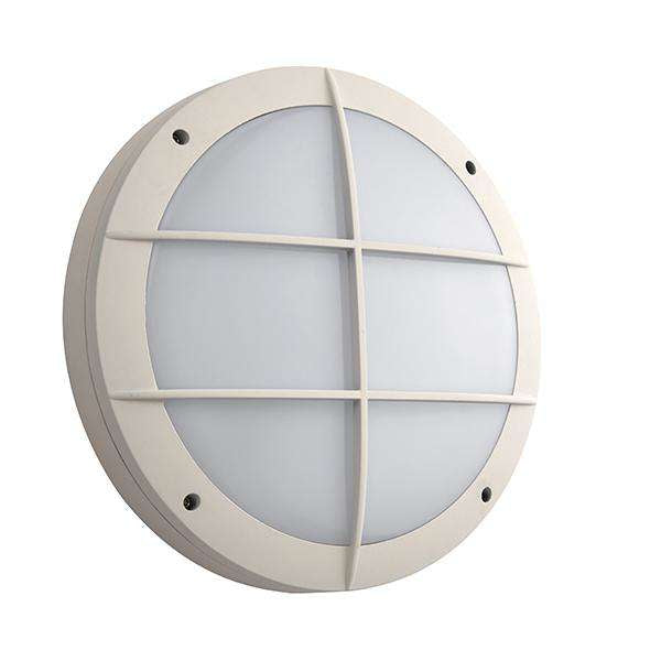 Armstrong Lighting:LUIK WHITE GRILL BULKHEAD CASING IP65