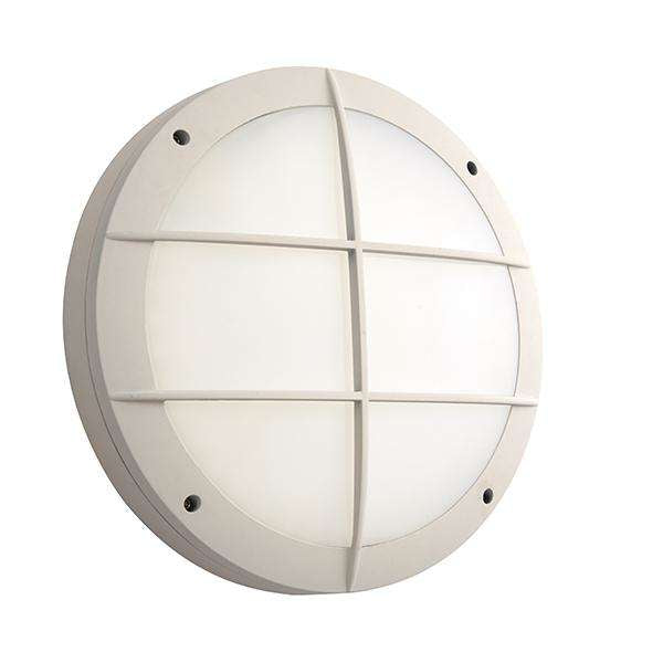 Armstrong Lighting:LUIK WHITE GRILL BULKHEAD CASING IP65