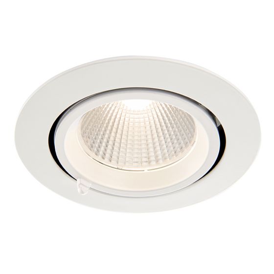 Axial Round 30W LED Recessed Matt White 3000K IP20 2800Lm