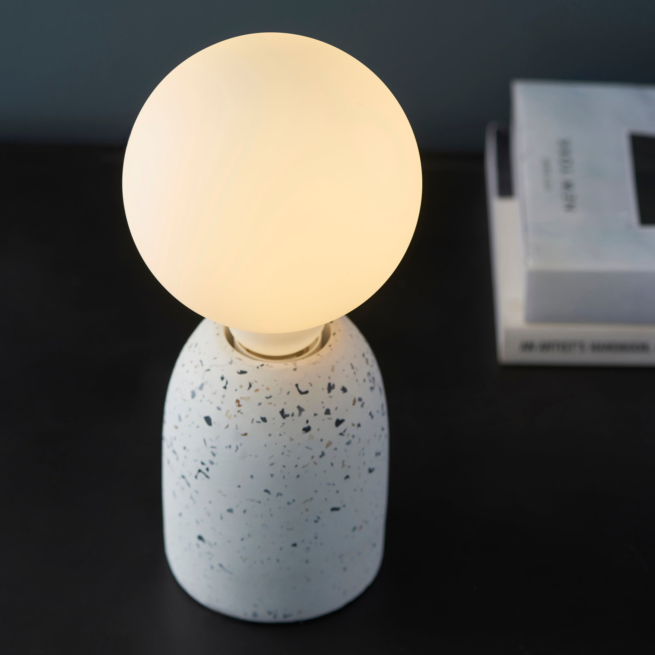Opaline Globe LED Bulb. Opal Glass. 125mm