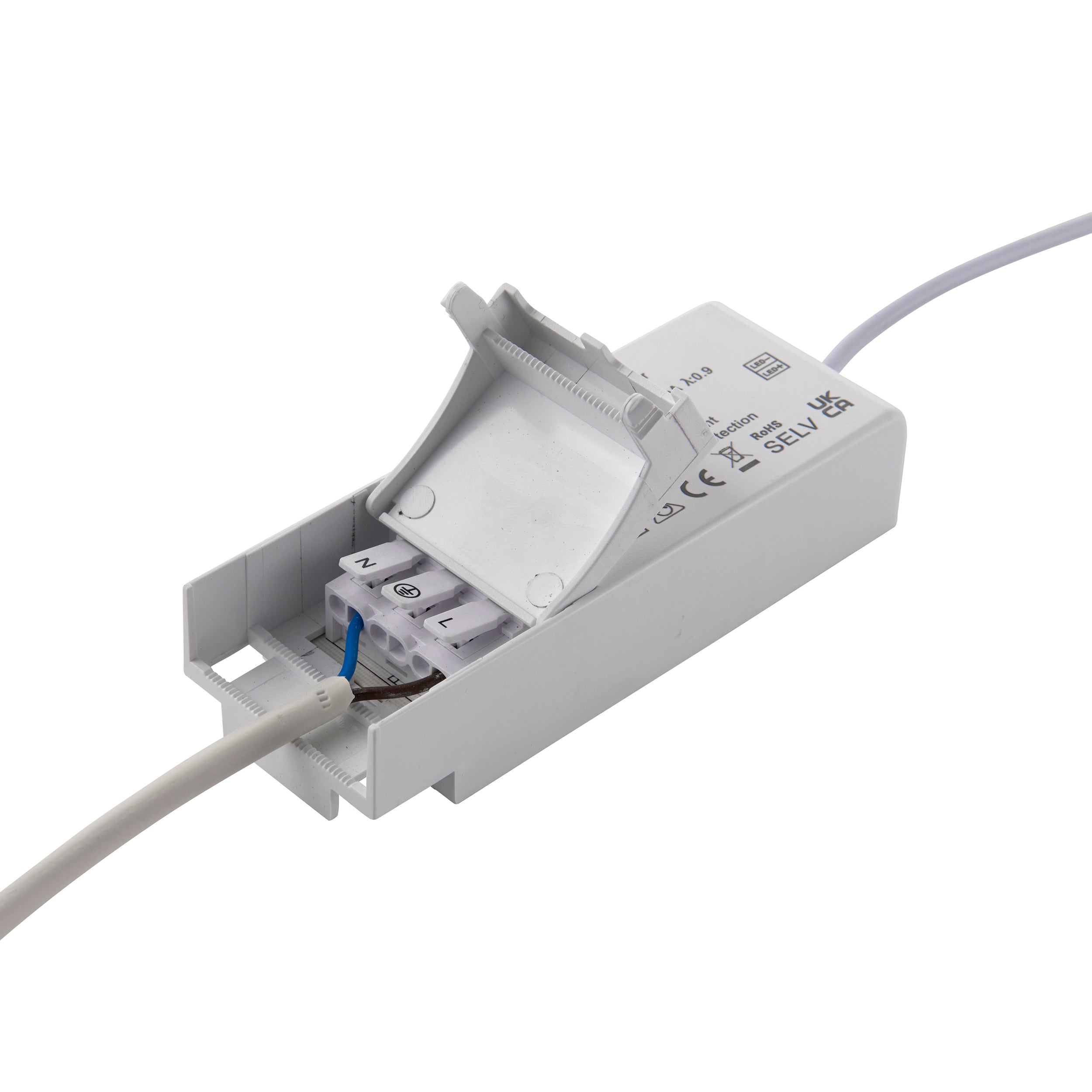 Orbitalpro Slimline LED Downlight in Matt White Quad CCT IP65 15W