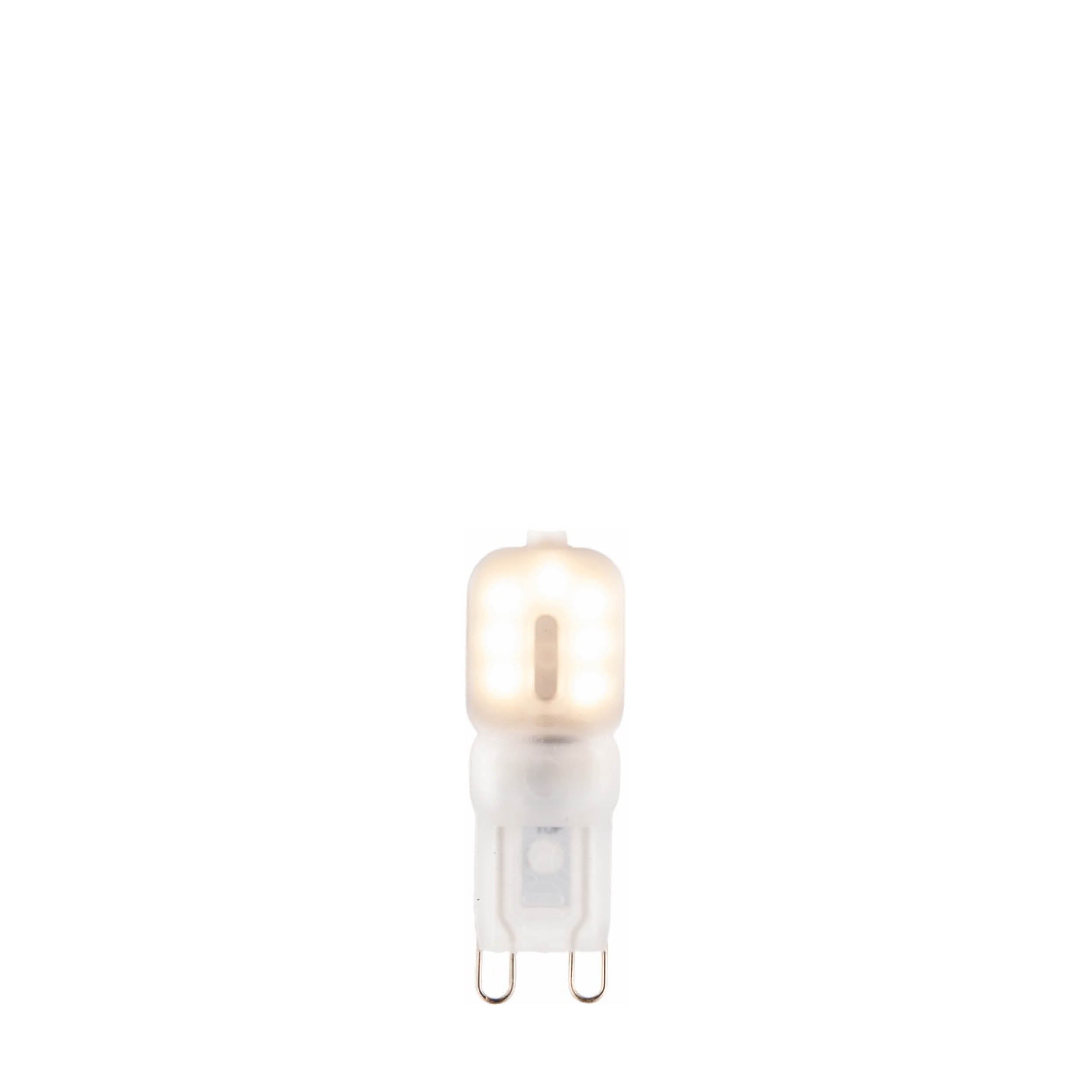 G9 LED bulb capsule. Warm White 2000K 2W 200lm. Non-Dimmable