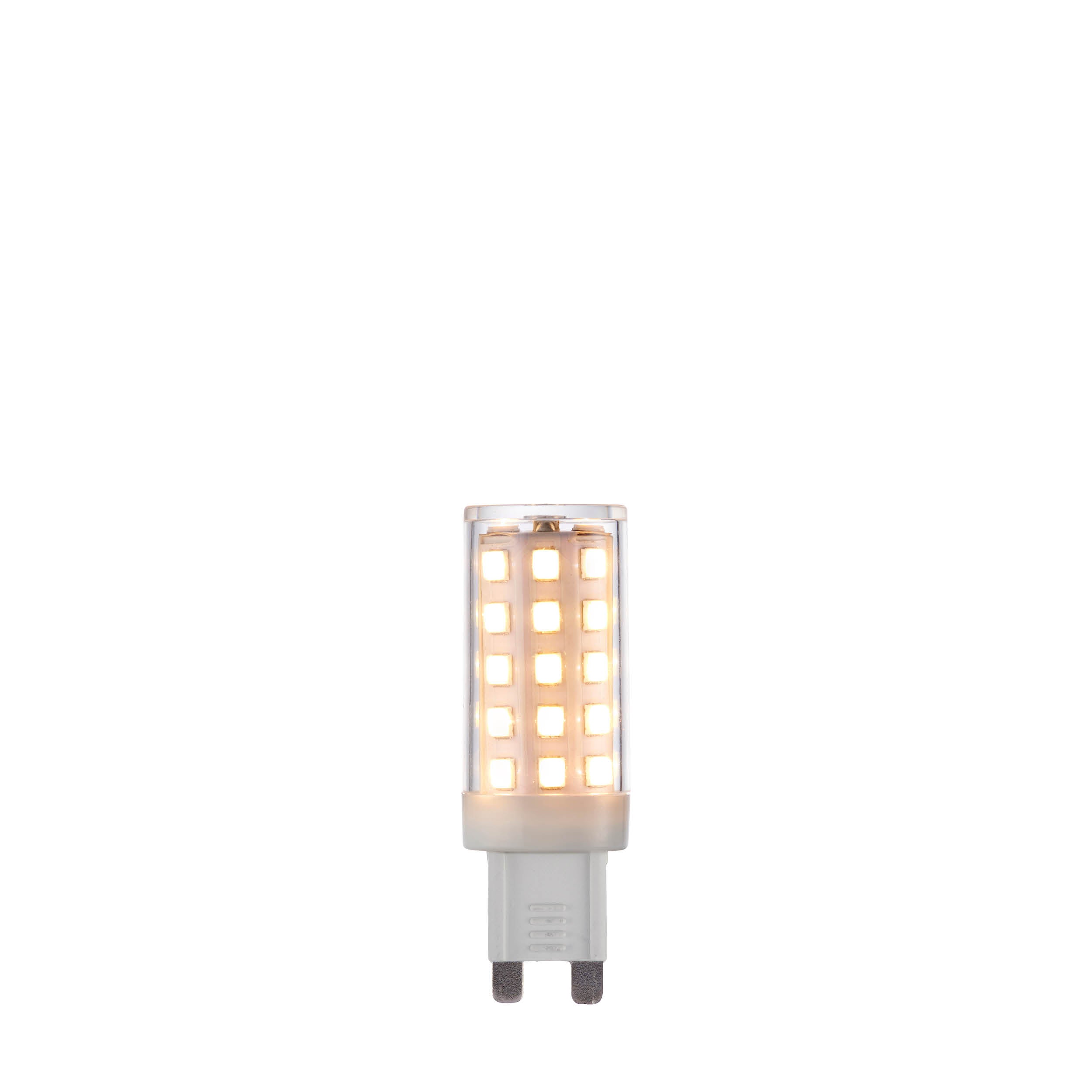 G9 LED bulb capsule. Warm White 3000K 4.8W 470lm. Dimmable