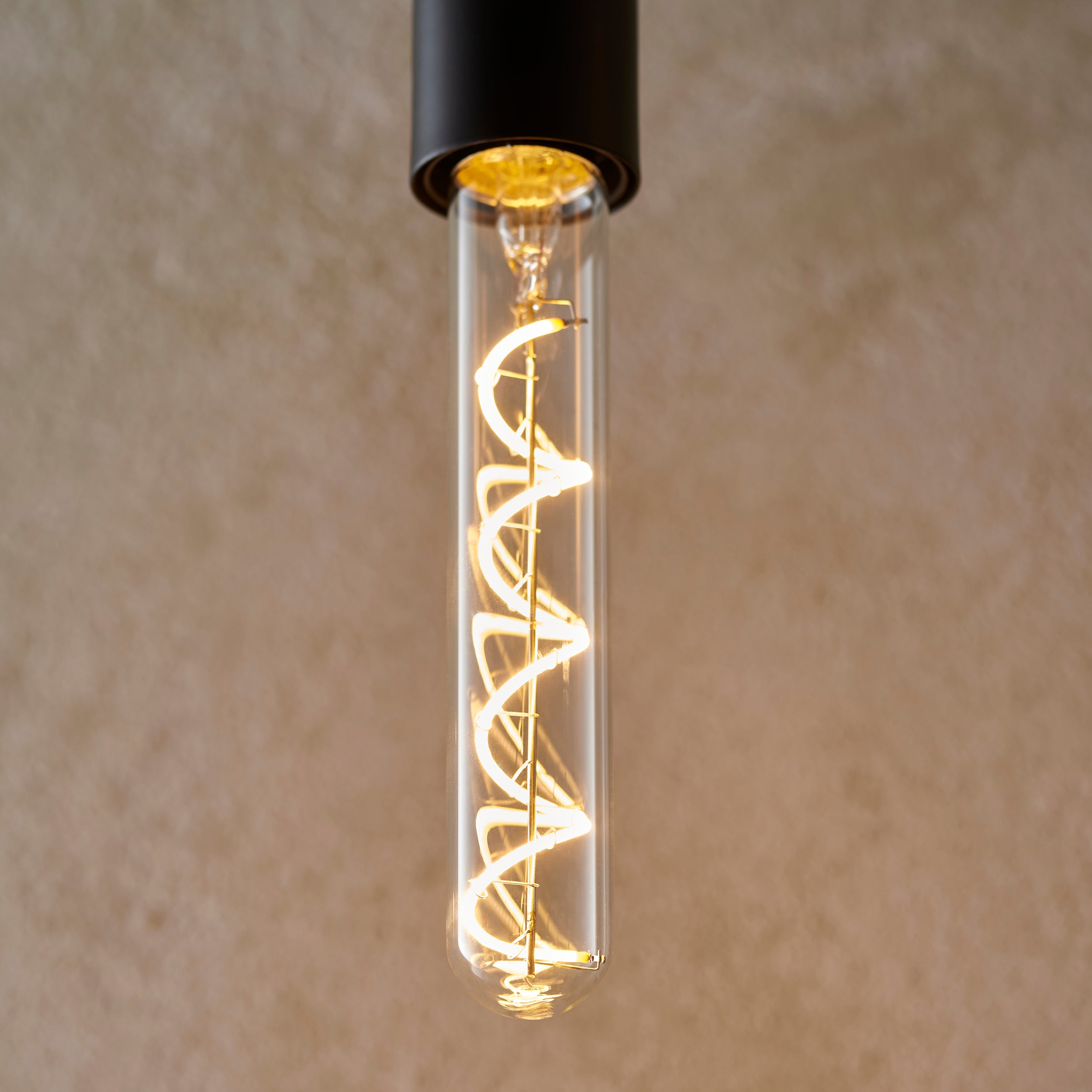 Spiral Tubular E27 LED Filament Bulb Warm White 2700K