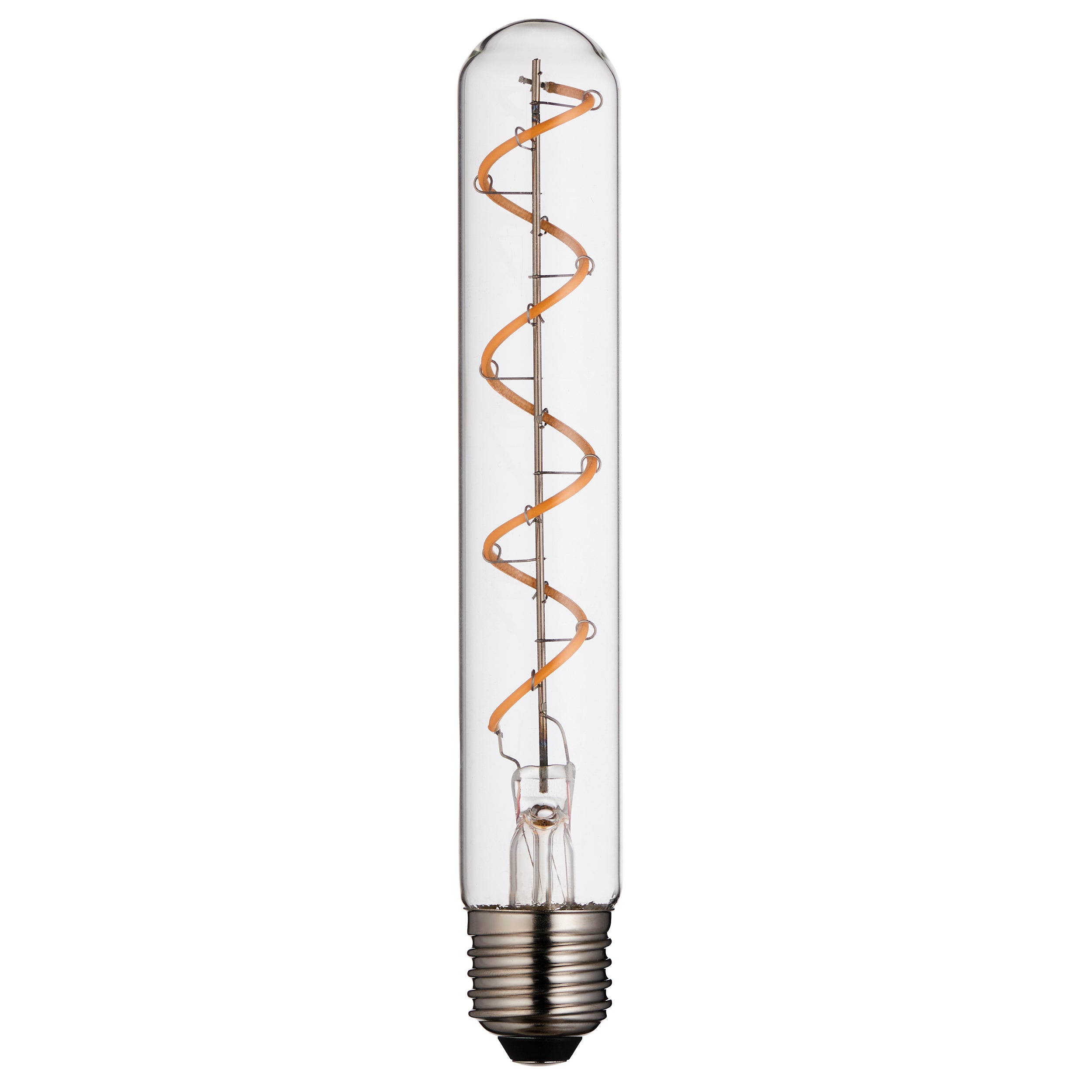 Spiral Tubular E27 LED Filament Bulb Warm White 2700K