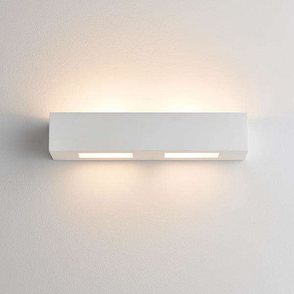 Armstrong Lighting:Box White Plaster Wall Light