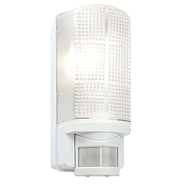 Armstrong Lighting:Motion Security Light in White with PIR. E27 Bulb