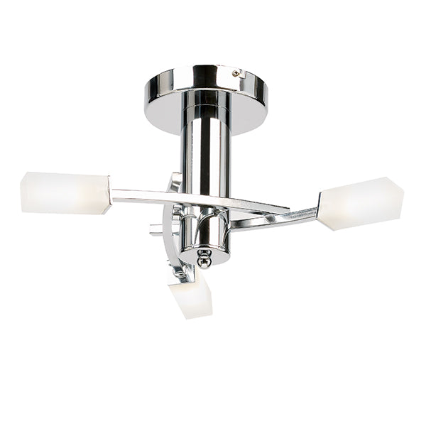 Havana 3 Ceiling Light. Chrome