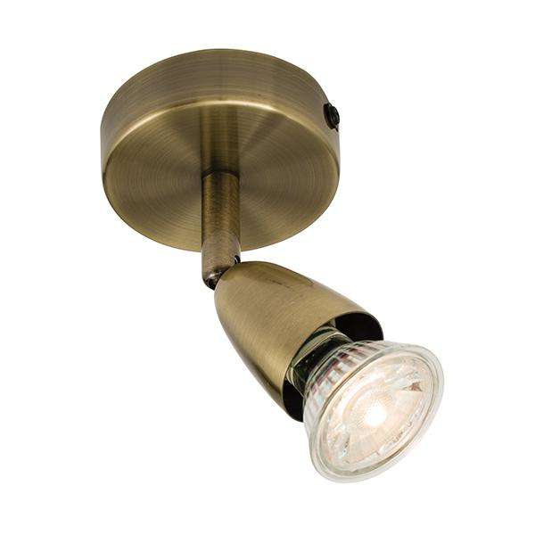 Armstrong Lighting:Bodiam 1 Spotlight Antique Brass