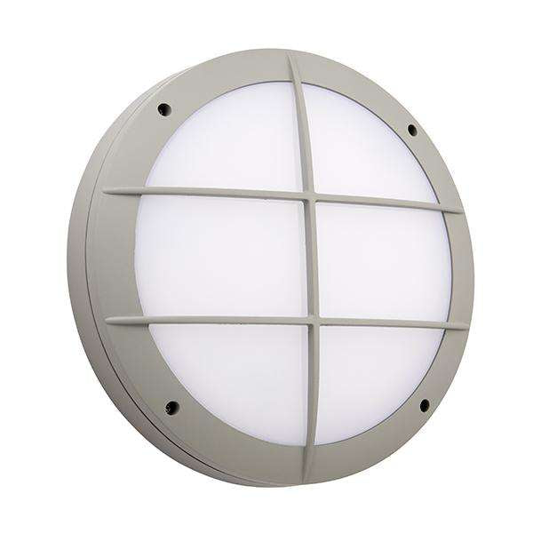 Armstrong Lighting:LUIK GREY GRILL BULKHEAD CASING IP65