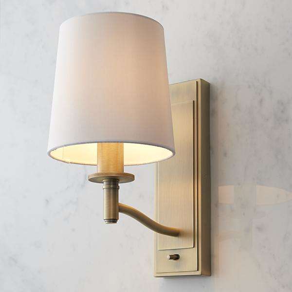 Armstrong Lighting:Ortona Antique Brass Wall Light