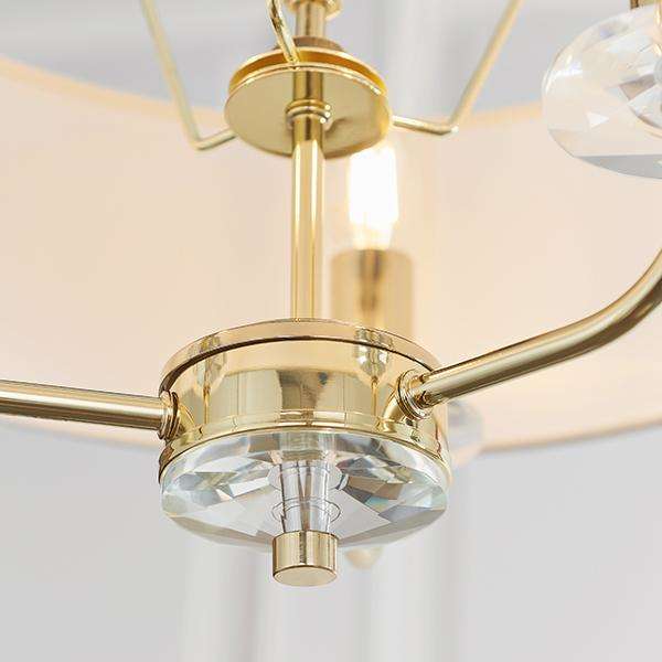 Armstrong Lighting:Nixon 3 Light Brass Pendant