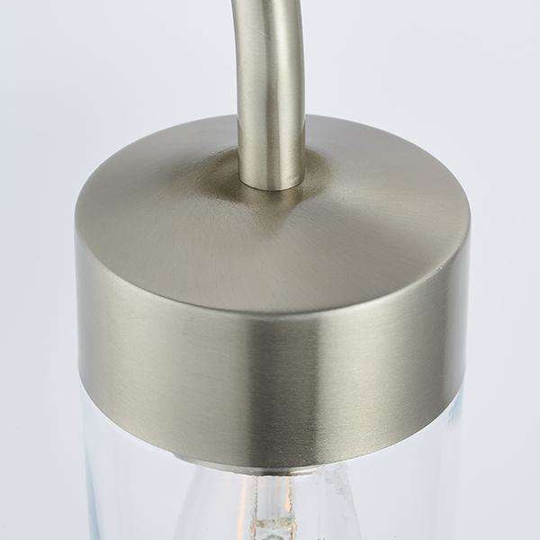 Armstrong Lighting:North Brushed Steel Wall Light