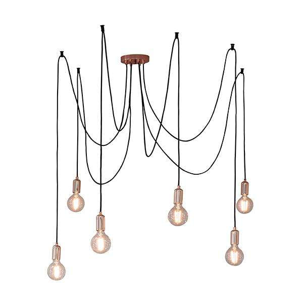 Armstrong Lighting:Studio 6 Light Copper Pendant
