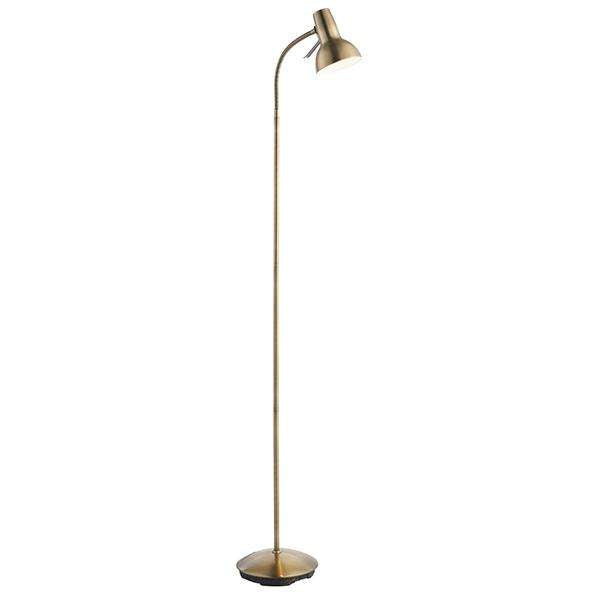 Armstrong Lighting:Bodiam Antique Brass Base Floor Lamp