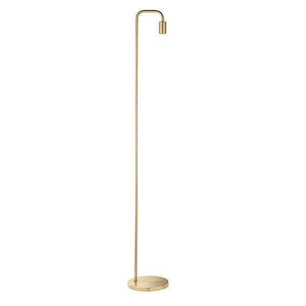 Armstrong Lighting:Rubens Satin Brass Base Floor Lamp