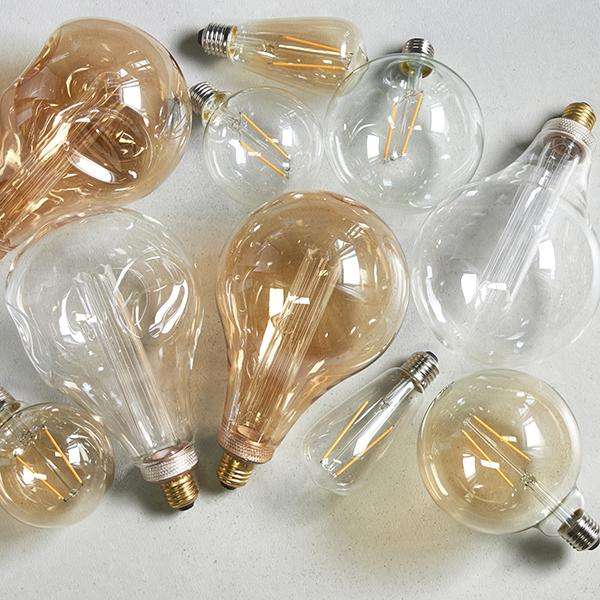 Armstrong Lighting:E27 LED Filament Pear - Amber 2w