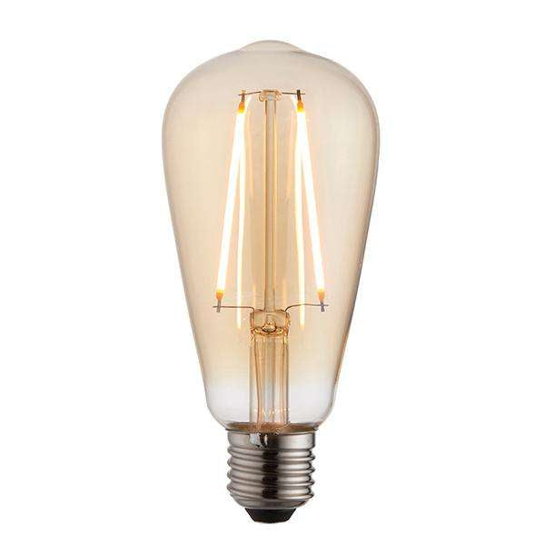 Armstrong Lighting:E27 LED Filament Pear - Amber 2w