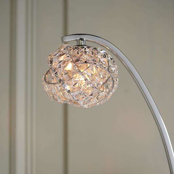Armstrong Lighting:Talia Chrome 2 Light Floor Lamp