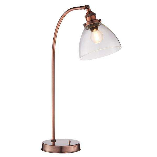Armstrong Lighting:Hansen Aged Copper Task Table Lamp