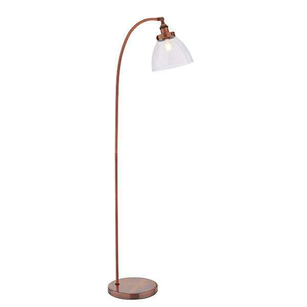 Armstrong Lighting:Hansen Aged Copper Base Floor Lamp