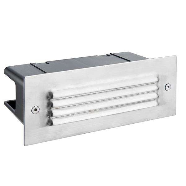 Armstrong Lighting:Seina Brick Light. Stainless Steel Louvre. Cool White
