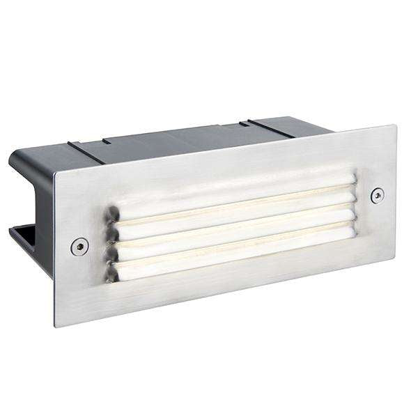 Armstrong Lighting:Seina Brick Light. Stainless Steel Louvre. Cool White