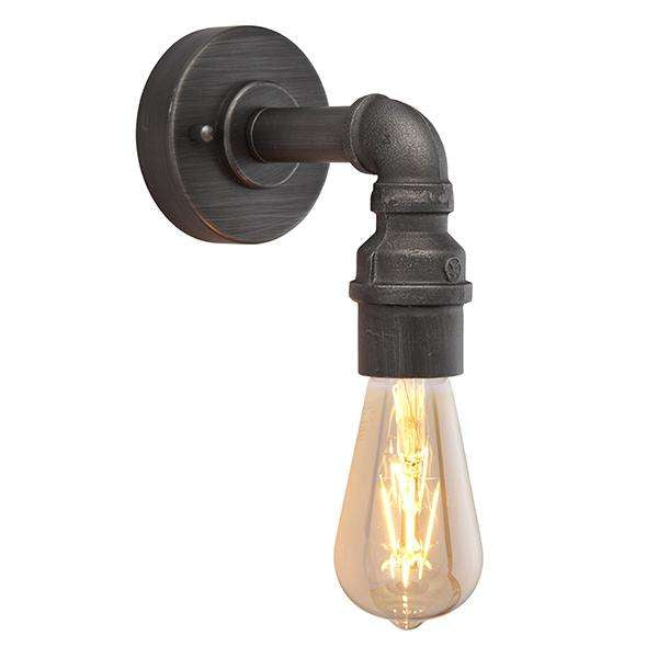 Armstrong Lighting:Pipe Aged Pewter Wall Light
