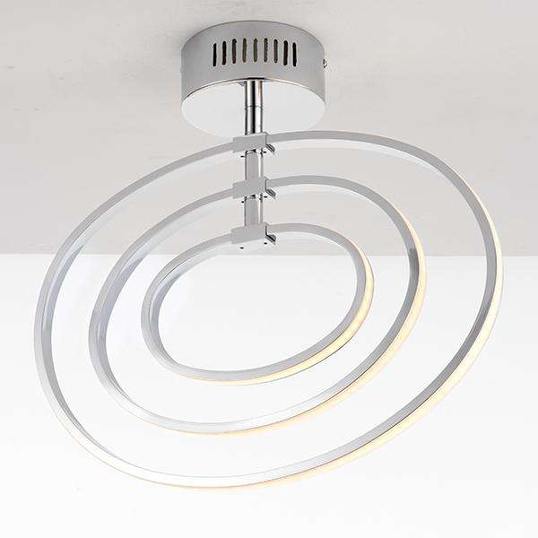 Armstrong Lighting:Avali Chrome Semi Flush Ceiling Light