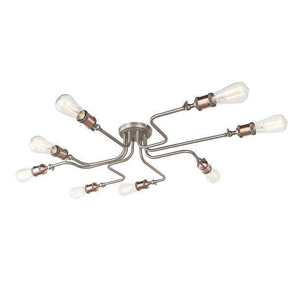 Armstrong Lighting:Hal 8 Light Semi Flush Ceiling Light