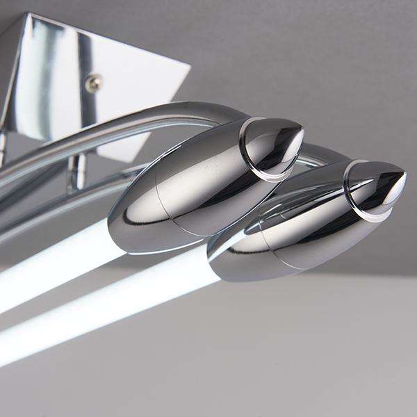 Armstrong Lighting:Harper Chrome LED Flush Ceiling Light
