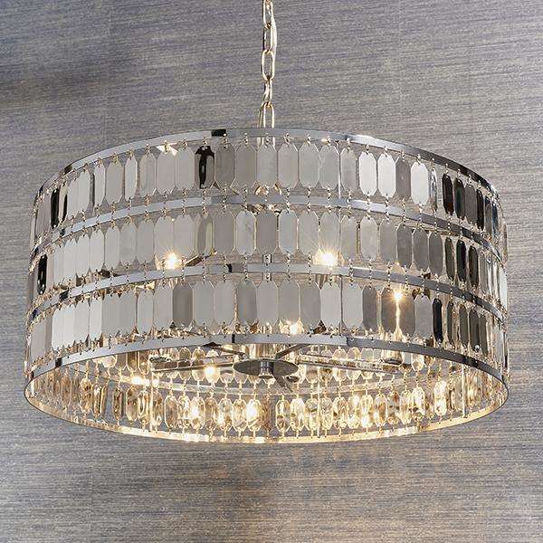 Armstrong Lighting:Eldora 5lt Pendant - Silver