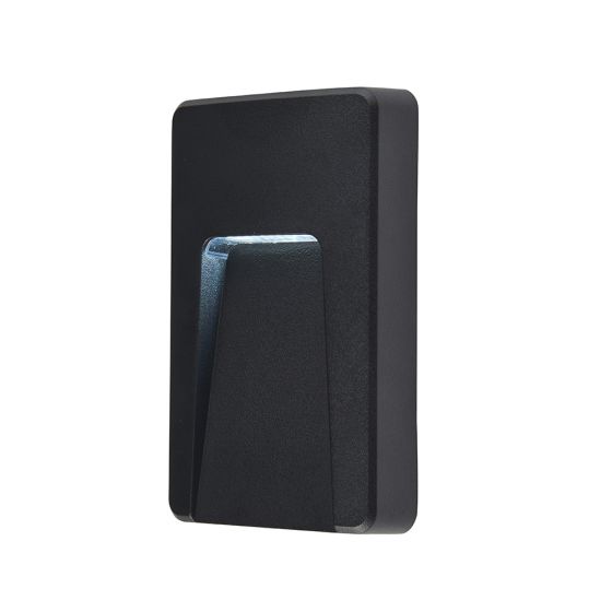 Severus CCT - Guide Light | IP65 | Gloss Black | Vertical Indirect | Non-Dimmable