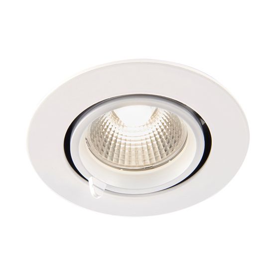 Axial Round 15W LED Recessed Matt White 3000K IP20 1200Lm