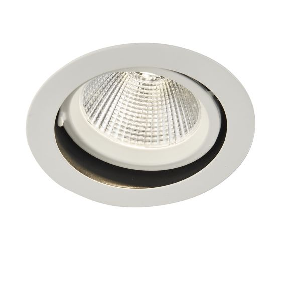 Axial Round 36W LED Recessed Matt White 4000K IP20 3800Lm