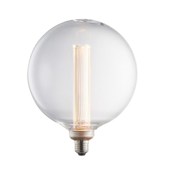Retro 2.8W LED Globe Bulb - Warm White, Clear Glass Finish