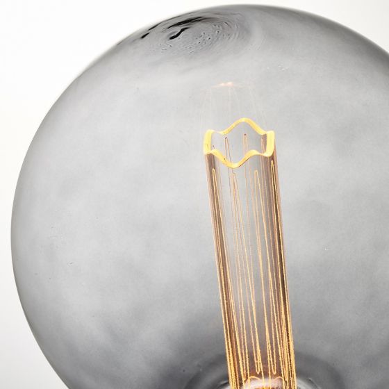 Designer 2.8W Smoked Glass LED Globe Bulb - Warm White