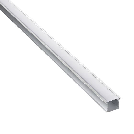 Rigel Recessed Wide - Extrusion  IP20  Polished Steel  Recessed Wide
