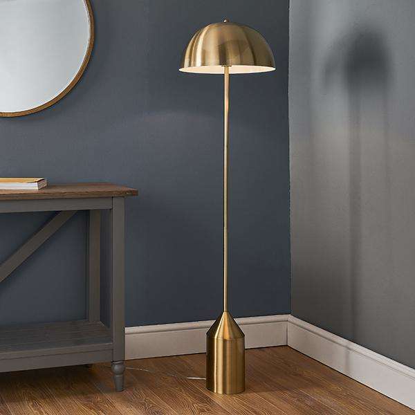 Armstrong Lighting:Nova Antique Brass Base Floor Lamp