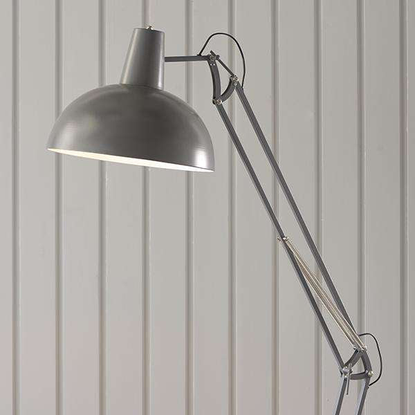 Armstrong Lighting:Marshall Slate Grey Floor Lamp