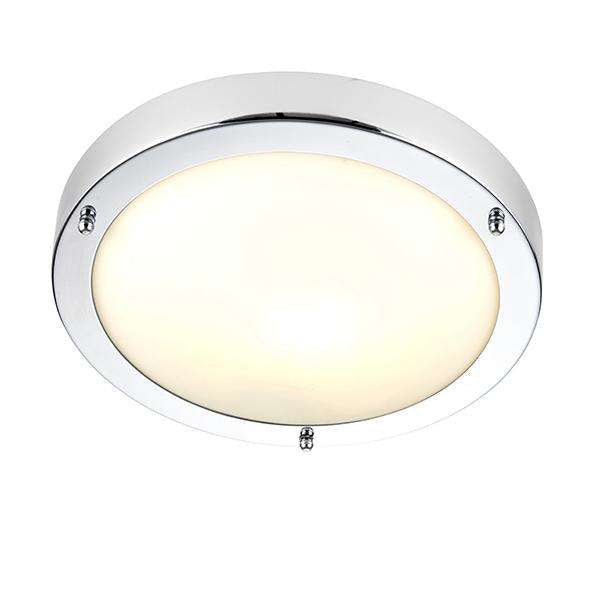 Armstrong Lighting:Portico Flush Ceiling Light. Chrome