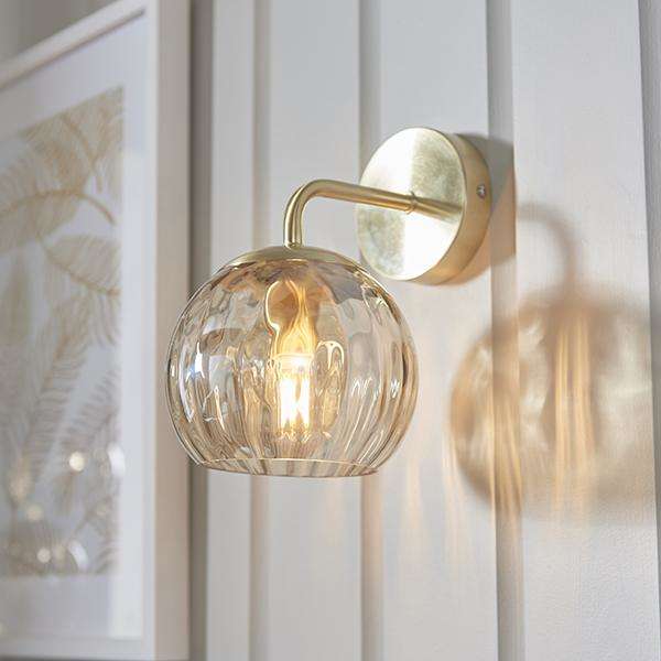 Armstrong Lighting:Dimple Brushed Brass Wall Light