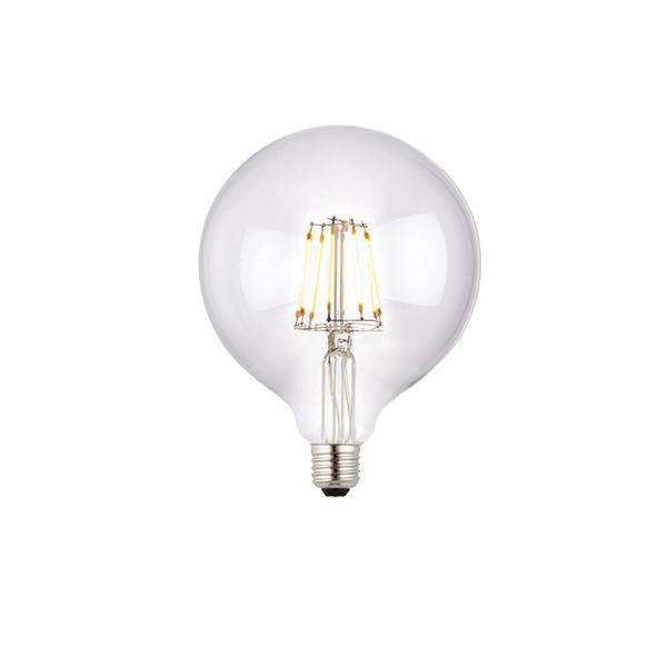 Armstrong Lighting:E27 LED Filament Globe 125mm Dia - Clear 6w