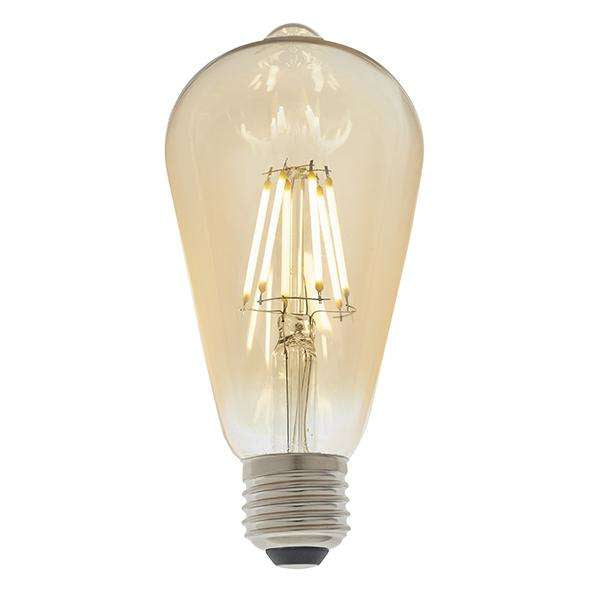 Armstrong Lighting:E27 LED Filament Pear - Amber 6w