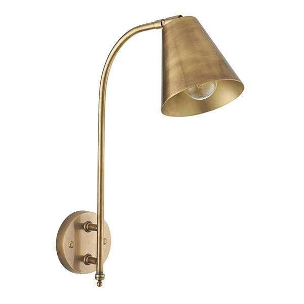 Armstrong Lighting:Radha Antique Brass Wall Light