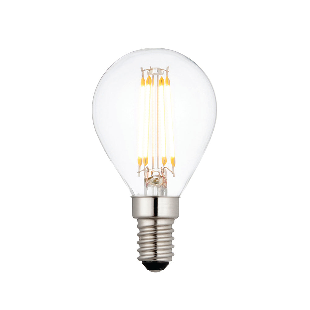 E14 Small Screw LED Filament Golf Ball Bulb 4W Warm White
