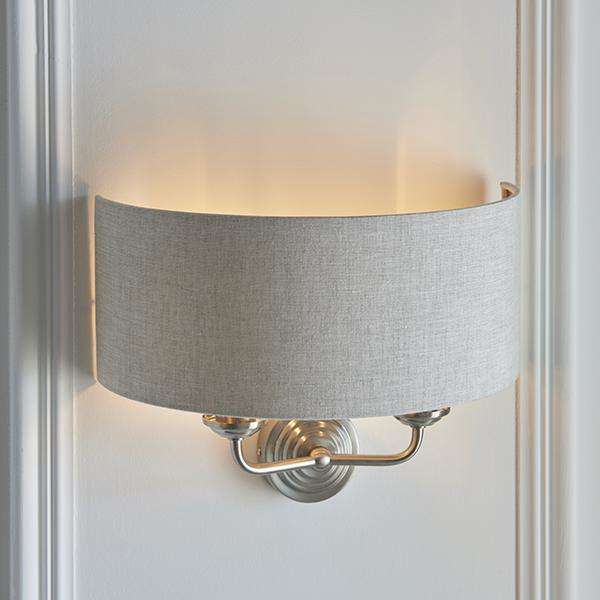 Armstrong Lighting:Highclere Brushed Chrome Wall Light