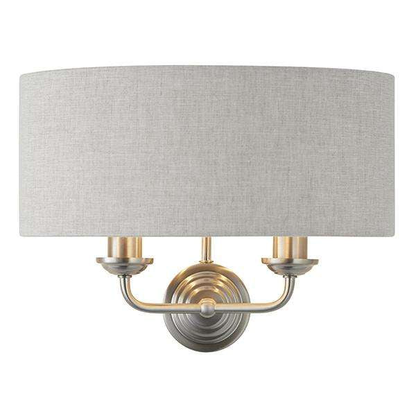 Armstrong Lighting:Highclere Brushed Chrome Wall Light